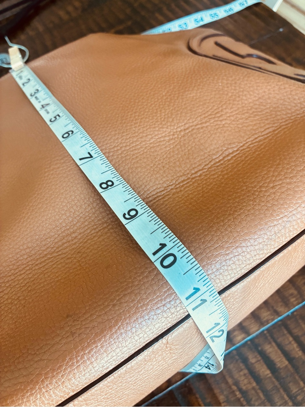 TORY BURCH Large Cognac Brown Leather Tote Bag - Picture 5 of 10